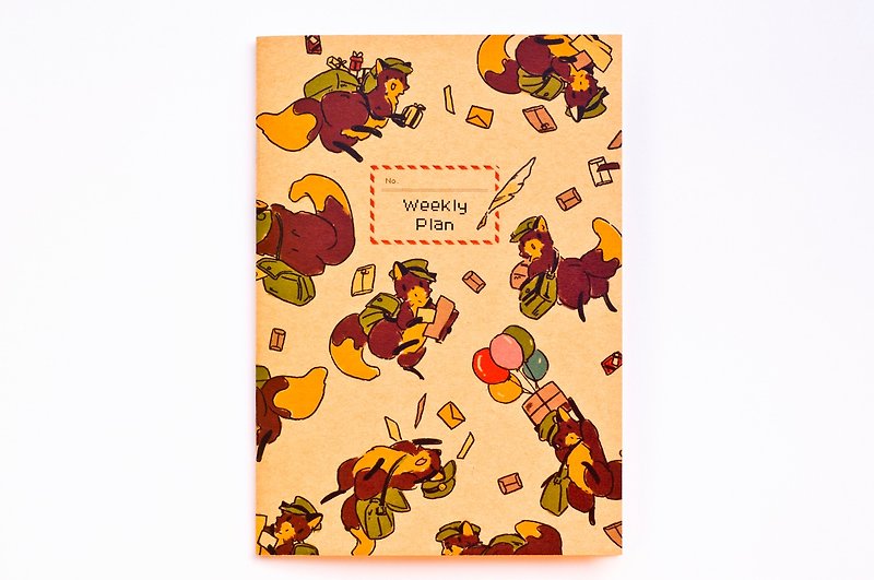 Busy little postman│Weekly planner notebook - Notebooks & Journals - Paper Khaki