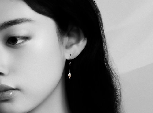 YUNSHAO Jewelry 【客製化禮物】珍珠 系列 #a111 垂墜耳環