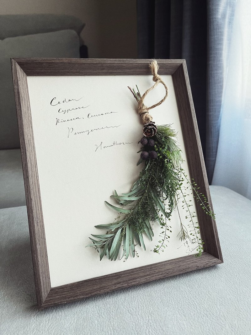 自然系生活 Swag倒吊乾燥花束相框/植物標本畫框 - 擺飾/家飾品 - 植物．花 