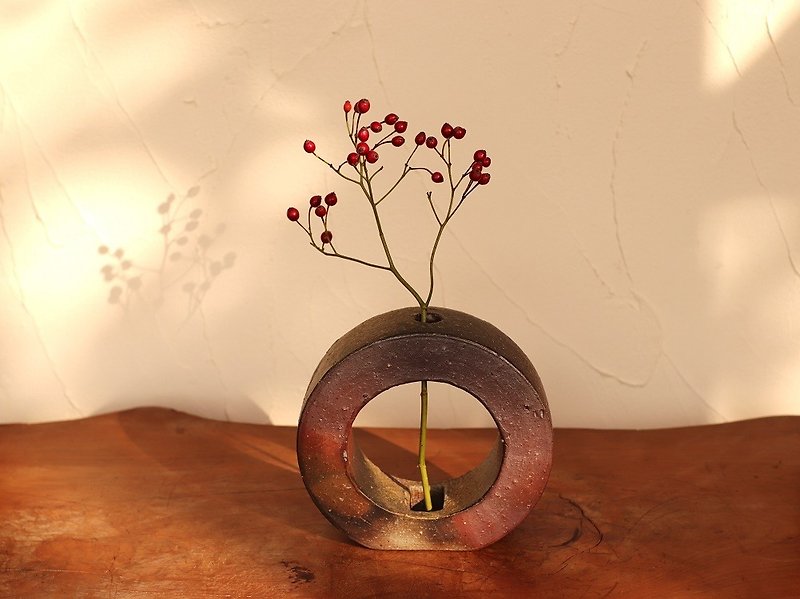備前 一輪挿し(13cm)　 h2-075 - 花瓶/花器 - 陶 咖啡色