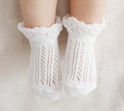 日安朵朵 Happy Prince 韓國製 Blossom蕾絲女嬰兒童短襪