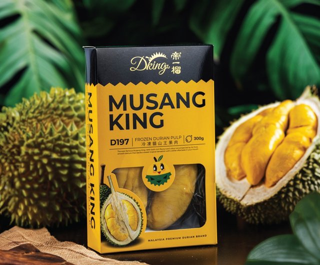 Diyi ドリアン - 冷凍ドリアン果肉 - Musang King D197 300g - 2 箱 - ショップ dking-hk ケーキ・デザート  - Pinkoi