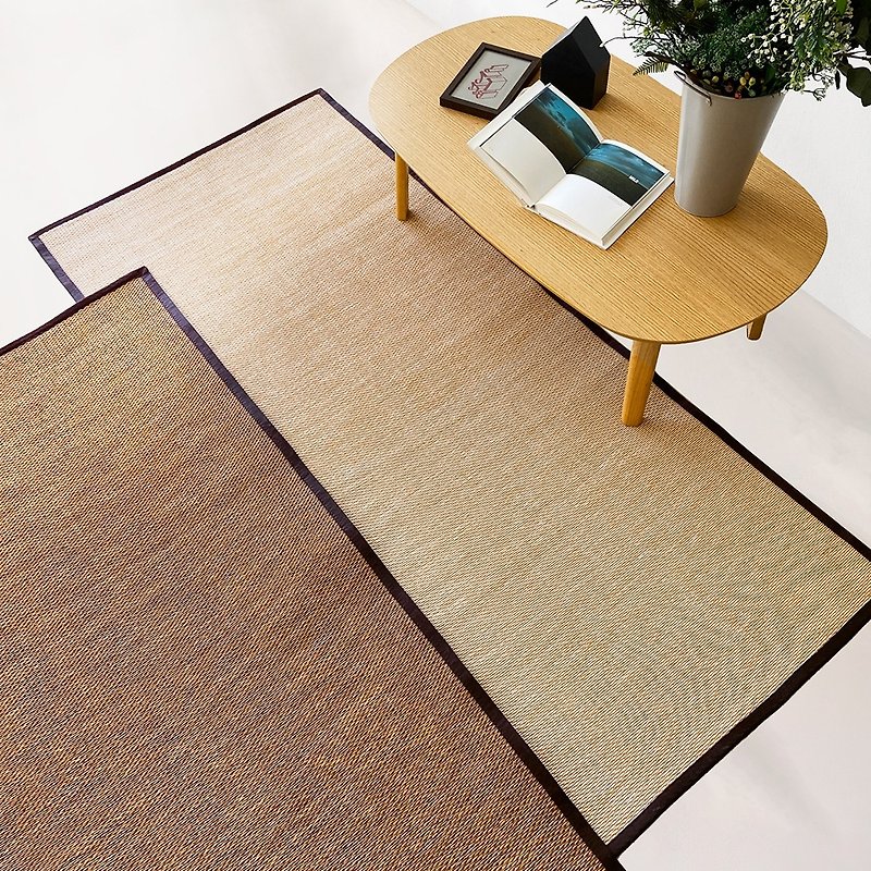 PDM | NATURAL Woven Floor Mat S (Light Wood) - พรมปูพื้น - วัสดุอื่นๆ สีนำ้ตาล