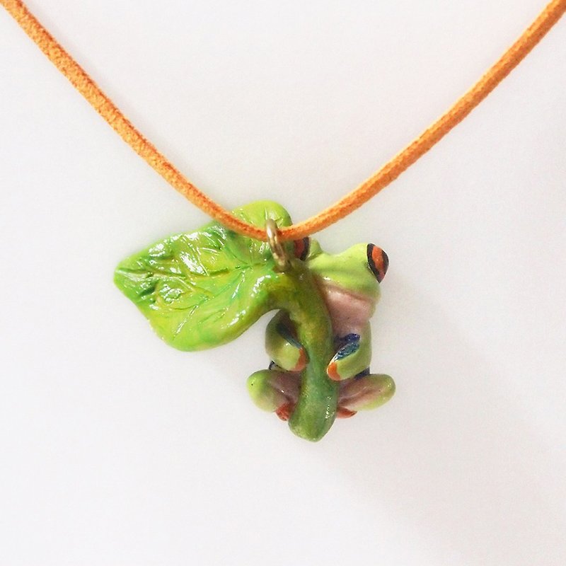 Frog handmade necklace