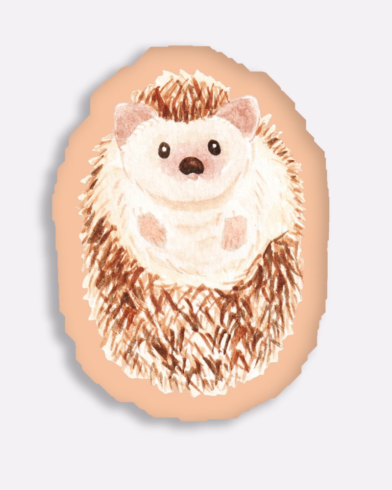 Hedgehog pillow goo 𠱸 - Pillows & Cushions - Cotton & Hemp Multicolor