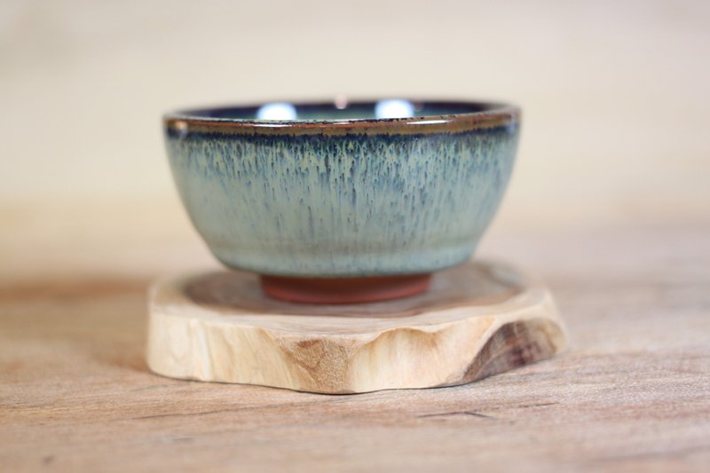 【送禮好物】森林天目 寬口茶杯 名家葉敏祥手拉坯作品 - 茶壺/茶杯/茶具 - 陶 