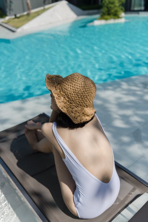 LILLY-V-白/水着 - ショップ MAILLOT.CO SWIMWEAR 水着・ビキニ