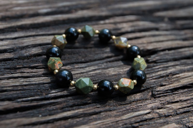 To ward off evil spirits and ensure safety∣ Obsidian bird Stone ward off evil spirits and protect against villains crystal love bracelet - Bracelets - Semi-Precious Stones Black