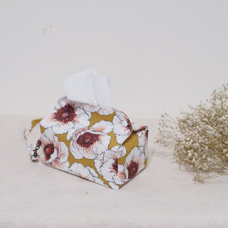 Noodle paper box/big camellia - Tissue Boxes - Cotton & Hemp 