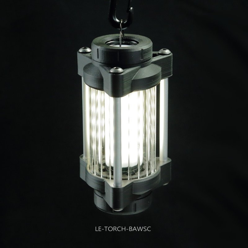【WRITZ】Lunar Eclipse TORCH 燈罩 (碳黑色) - 露營用品 - 玻璃 黑色