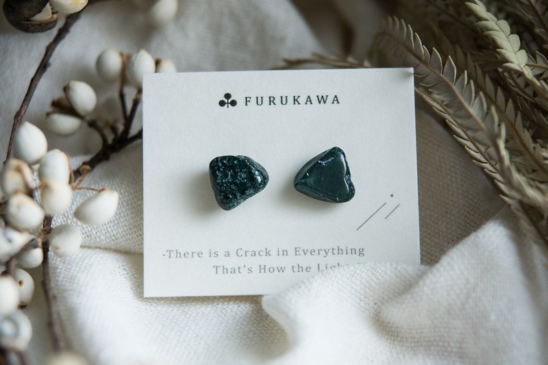 CRACK | Mineral earrings | EARRINGS - Earrings & Clip-ons - Jade Green