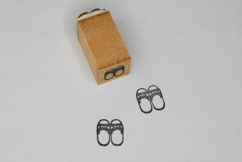 Taiwan Stamp: Taiwan Sandals - Stamps & Stamp Pads - Wood Orange