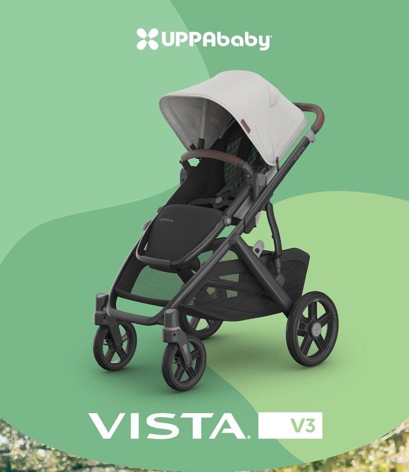 台灣宅配【贈新生墊】【UPPAbaby】VISTA V3王者之尊旗鑑單人推車 - 嬰兒車/嬰兒推車 - 其他材質 綠色