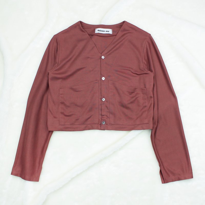 RETRO BUTTON TOP - RED - Women's Tops - Other Materials Red