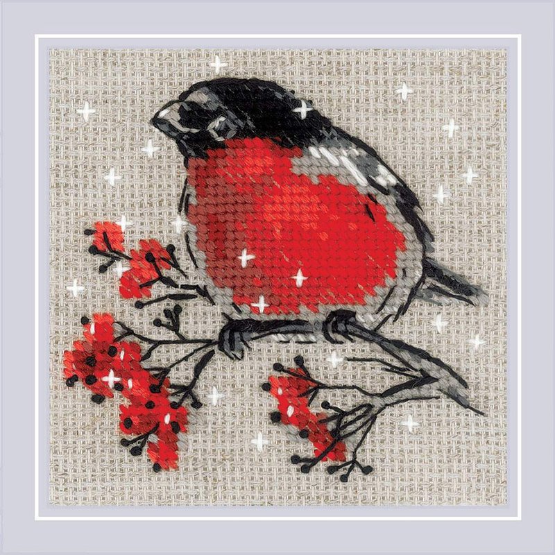 2132 - RIOLIS Cross Stitch Material Pack - Winter Visitor - เย็บปัก/ถักทอ/ใยขนแกะ - วัสดุอื่นๆ 