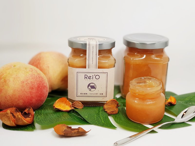 REIO Leo Jam-Peach-Seasonal Limited-Sold Out - Jams & Spreads - Fresh Ingredients 