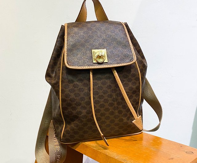 Leather backpack Celine Brown in Leather - 36051976