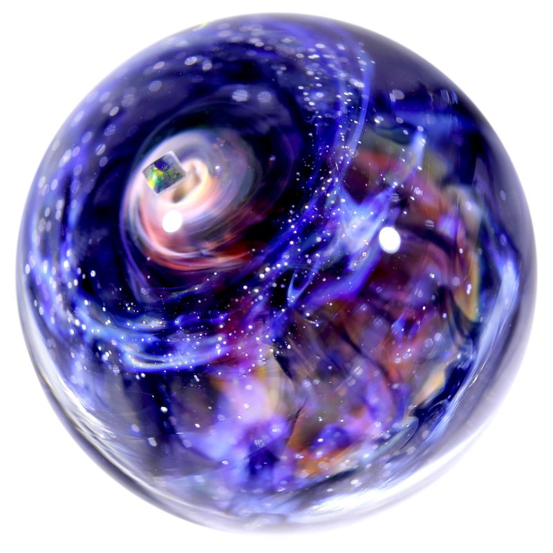 55mm 兩面星雲宇宙玻璃球擺設 no.M259 - 擺飾/家飾品 - 玻璃 黑色
