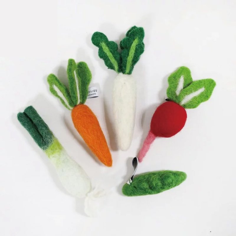 Home Cooking Series | Nepal Handmade Wool Felt Shaped Magnets - Items for Display - Wool Multicolor