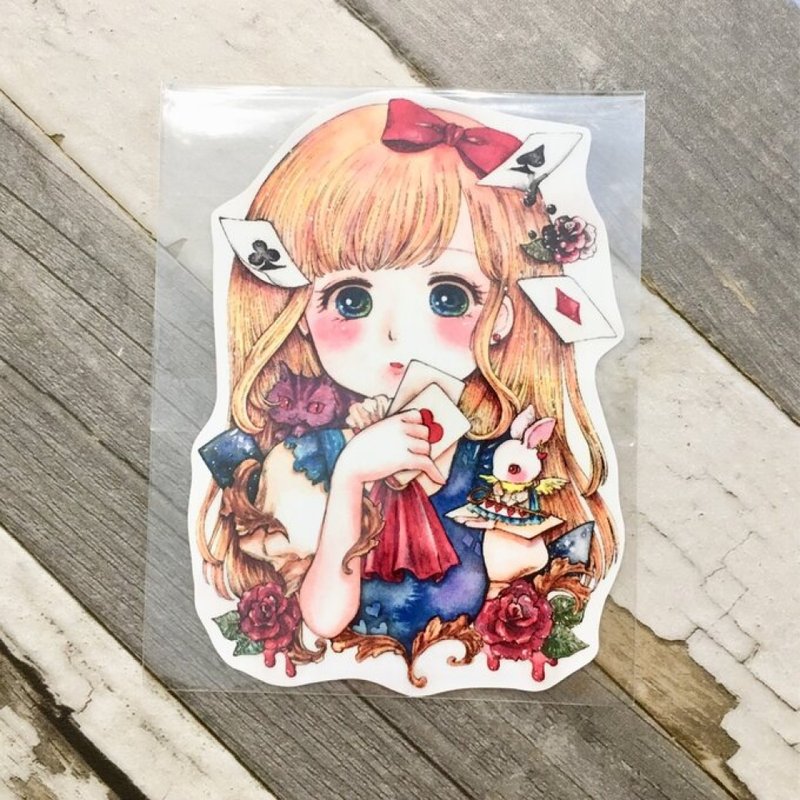 Sticker　Alice in Wonderland - Stickers - Waterproof Material Multicolor