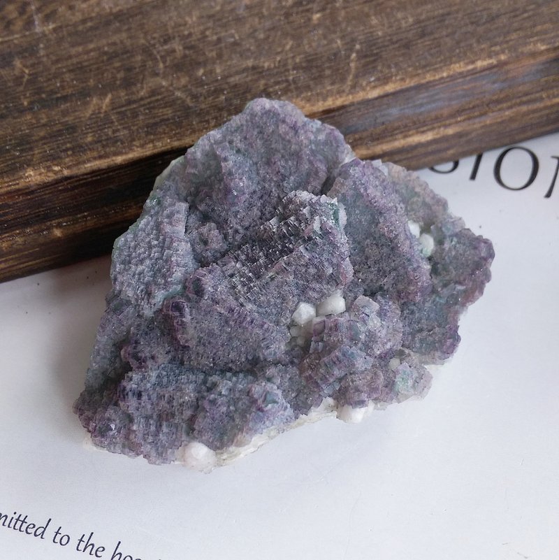 Fluorite 內蒙產地  階梯狀 紫綠色雙色螢石 天然礦石 原礦 - 擺飾/家飾品 - 其他材質 
