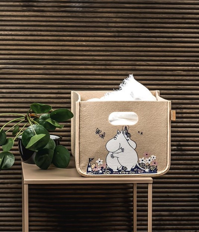 Finland Muurla X Moomin joint storage basket (S/hug) - กล่องเก็บของ - วัสดุอื่นๆ หลากหลายสี