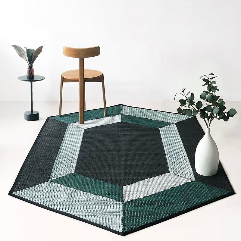 PDM | TWEEN (PDM X SRINLIM) joint woven floor mat (green) - Rugs & Floor Mats - Waterproof Material Green