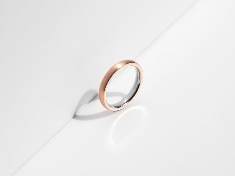 The Everyday Ring | Rose Gold | Engravable - แหวนทั่วไป - สแตนเลส สีทอง