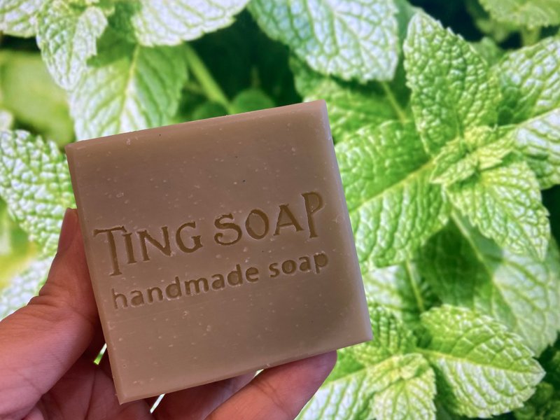 Cool Summer Mint Soap- Over One Year Old Soap Handmade Soap Soap Soap - Soap - Plants & Flowers 