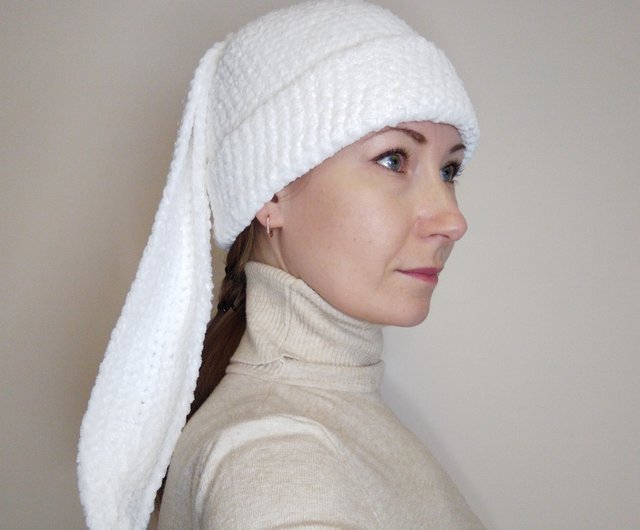 NODRESS うさぎ帽子　ニット　完売品　ホワイト　一点物　未使用 NODRESS うさぎ帽子 ニット 完売品 ホワイト 一点物 未使用 NODRESS
