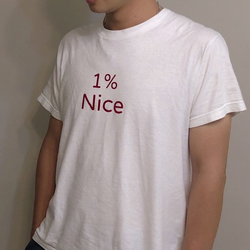 1% NICE 無良 100% 善良 日本重磅Tshirt 可親子 - 其他 - 棉．麻 多色