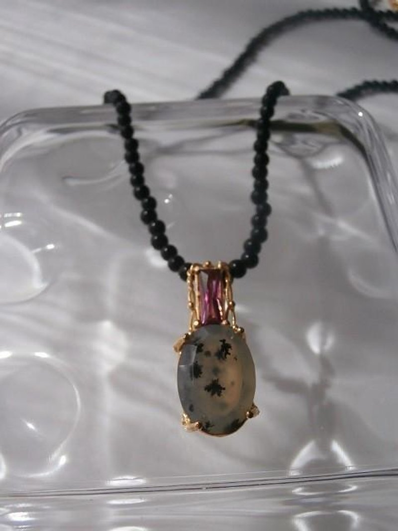 Dendrick opal necklace - สร้อยคอ - เครื่องเพชรพลอย สึชมพู