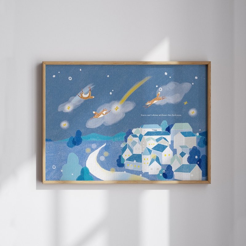 Song of the Stars | Illustration A4 Poster - Posters - Paper 