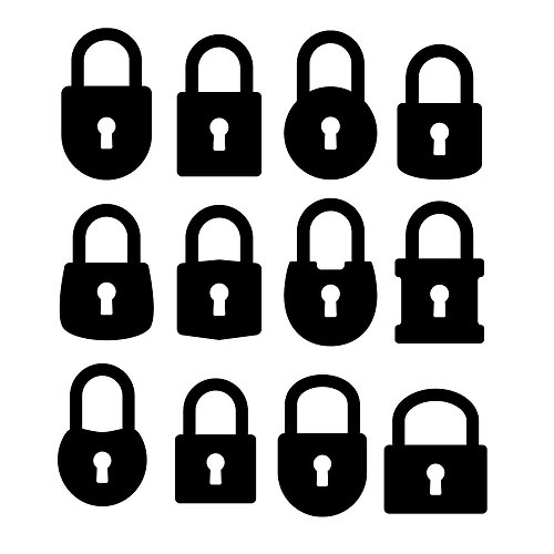 JustGreatPrintables Lock svg, padlock svg, lock eps, padlock eps, lock template, lock png, Cricut