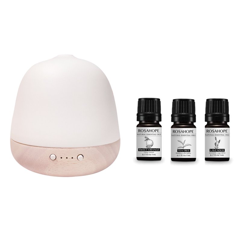 Guihexi [Top White Ceramic Solid Wood Fragrance Lamp] gives away 3 pure essential oil handmade white ceramic warm lights - น้ำหอม - ดินเผา ขาว