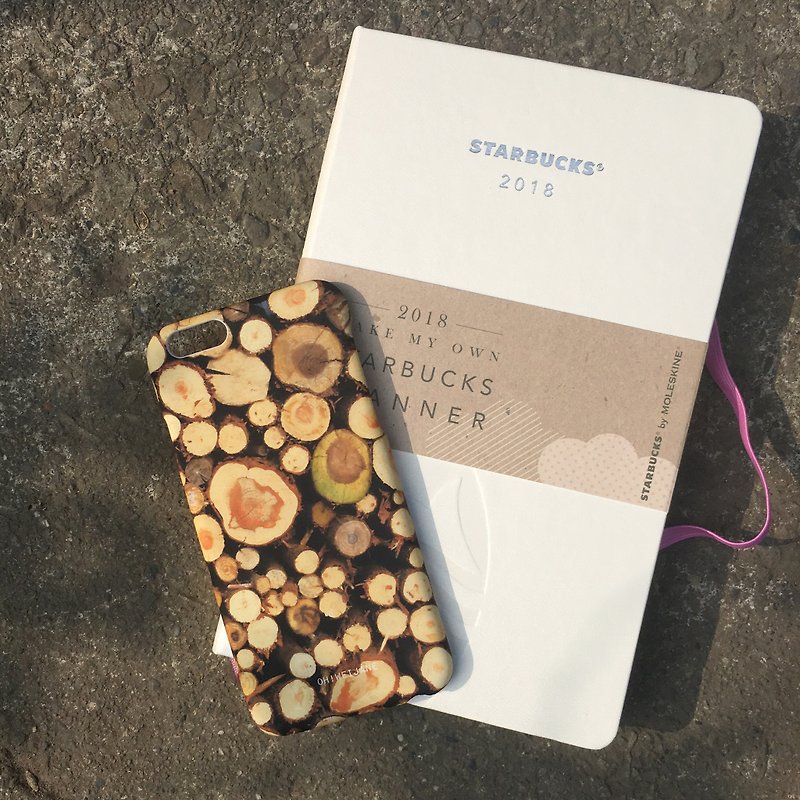 Oh! WeiJane || Wood || Camera Phone Case iPhone8 7 6S / 6S Plus Samsung HTC - Phone Cases - Plastic Brown