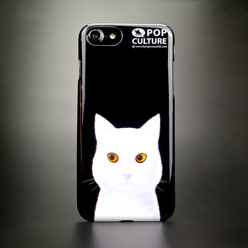 iPhone SE2 / 7/8フライングマウス猫超薄型パーソナル電話ケース電話ケースギフト - スマホケース - プラスチック ブラック
