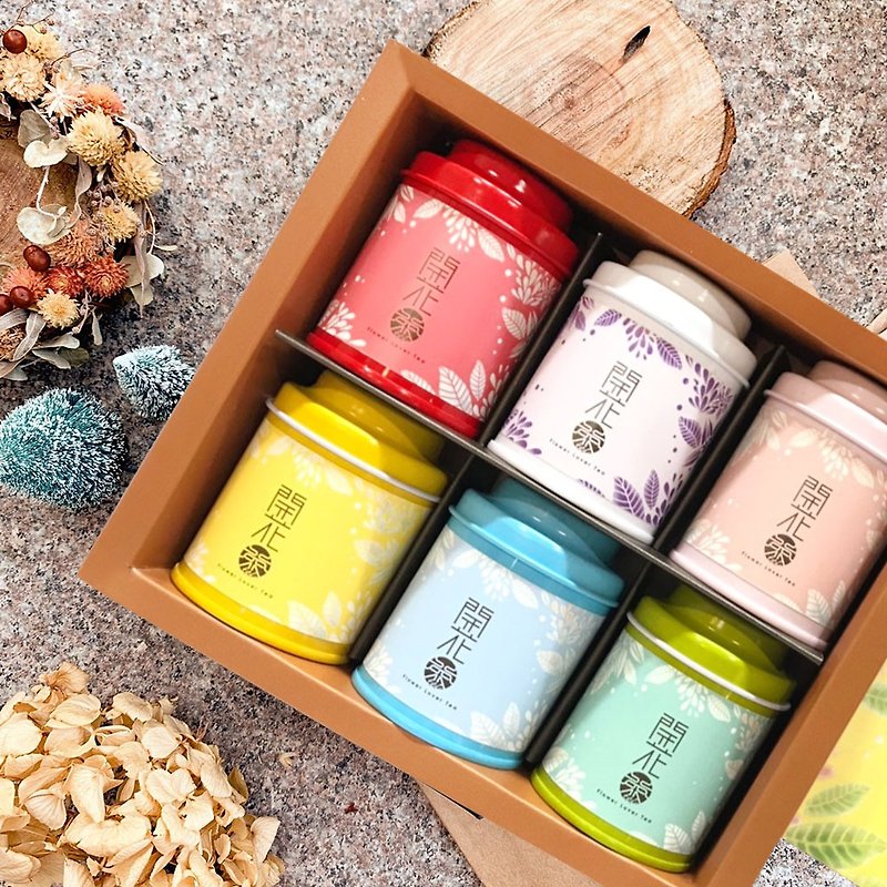 【wu-tsang】Flower Lover Tea - gift set (6 pcs) - Tea - Fresh Ingredients Multicolor