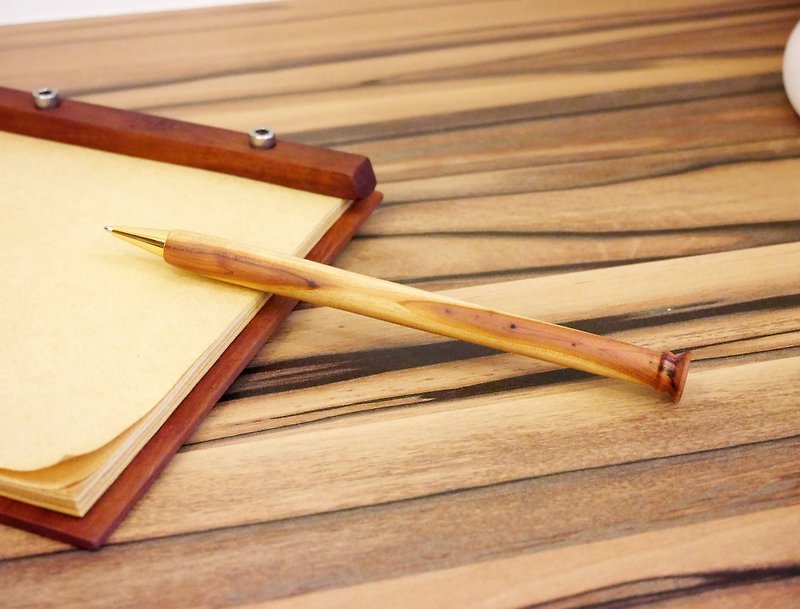 木製ペン - 油性・ゲルインクボールペン - 木製 ブラウン
