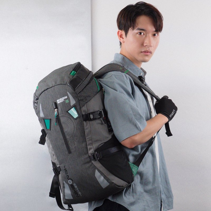 Masked Rider AGS Pro Suspension Backpack *Shadow Moon - กระเป๋าเป้สะพายหลัง - ไนลอน สีเทา