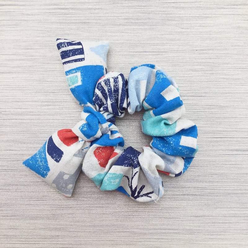夢幻藍村—-甜甜圈蝴蝶髮束---加上蝴蝶翅膀 可愛破表 - 髮飾 - 棉．麻 