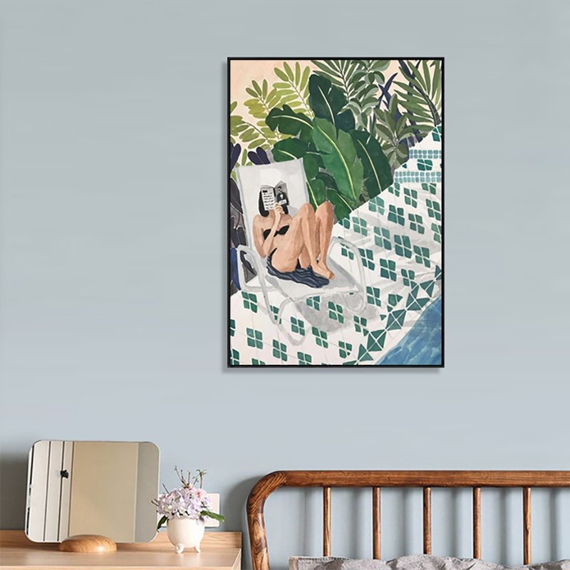 Take a break_Hanging paintings_Art series_Made in Taiwan and shipped quickly in two working days - Posters - Cotton & Hemp Multicolor