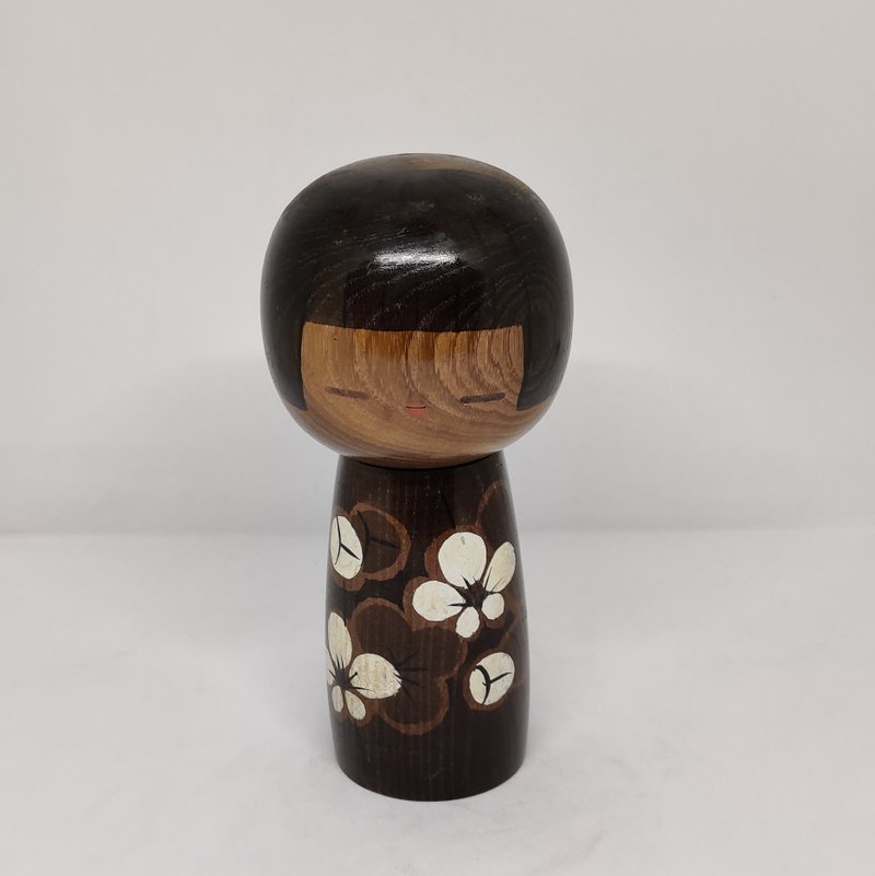 Creative kokeshi doll by Kato Masami - 公仔/玩偶 - 木頭 咖啡色
