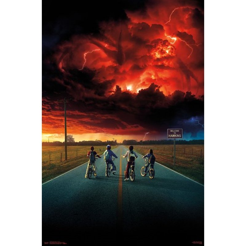 【怪奇物語】Stranger Things 第二季預告版進口海報(無字) - 海報/掛畫/掛布 - 紙 