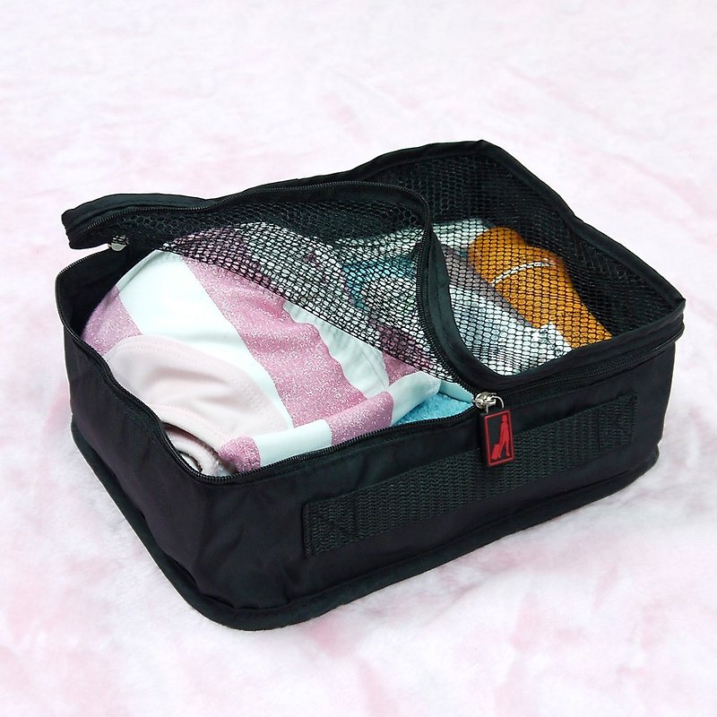 Suitcase clothing storage bag-small building block stacking storage mesh bag thickened high odd number - กระเป๋าเดินทาง/ผ้าคลุม - ไนลอน 