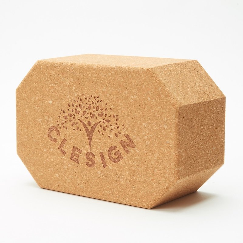 【Clesign】Cork block 無限延伸軟木瑜珈磚 - 運動配件 - 其他材質 卡其色