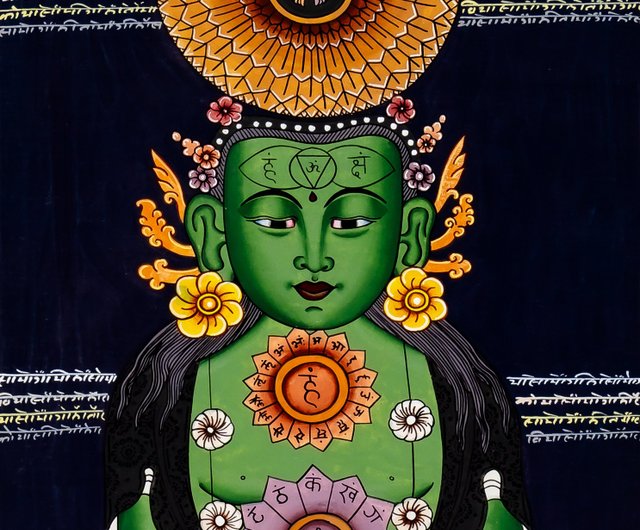 七つのチャクラタンカ — 伝統的なチベットアートによるエネルギー