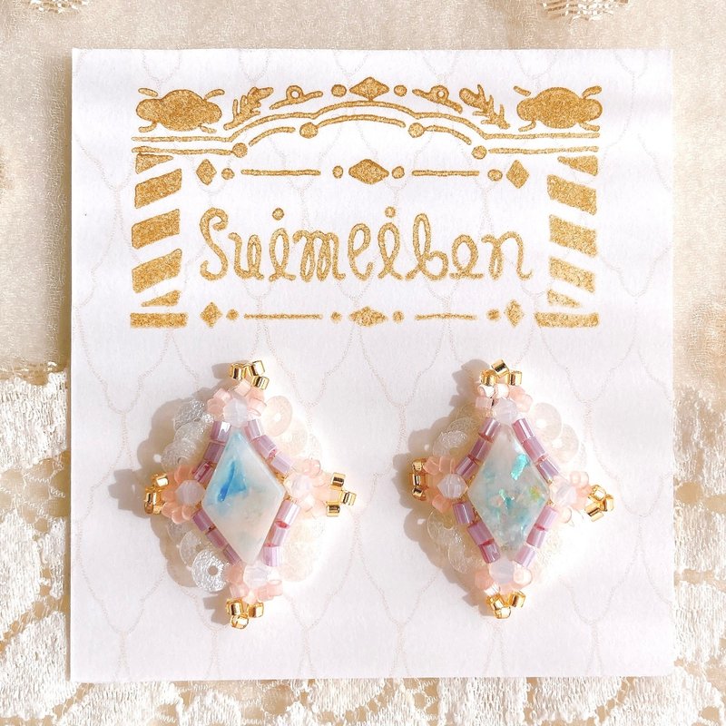 jelly bijou earrings - ต่างหู - เรซิน สีน้ำเงิน