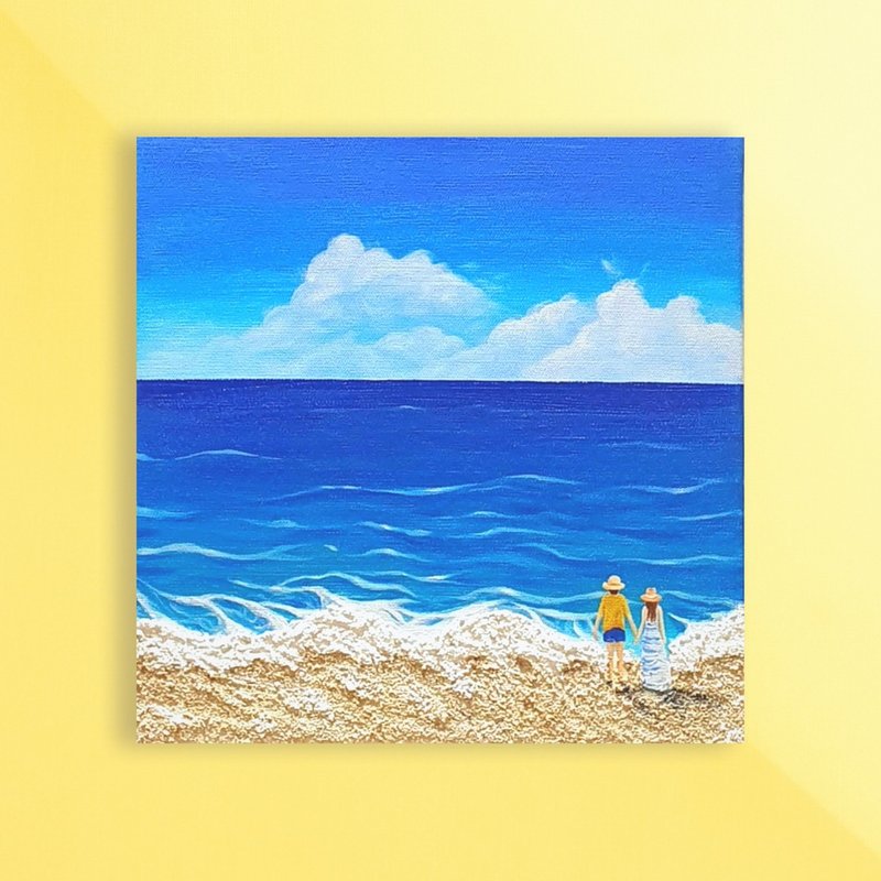 Incubating Art Studio│Taichung Art Studio│Basic Painting│Texture Painting│Theme Course-Let’s Watch the Sea Together - วาดภาพ/ศิลปะการเขียน - ผ้าฝ้าย/ผ้าลินิน 