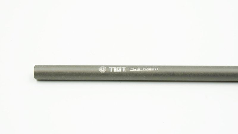 TIGT-チタンピペット-石カラーパターン-直径8mmのチタンメタルGrade1 - エコストロー - 貴金属 多色